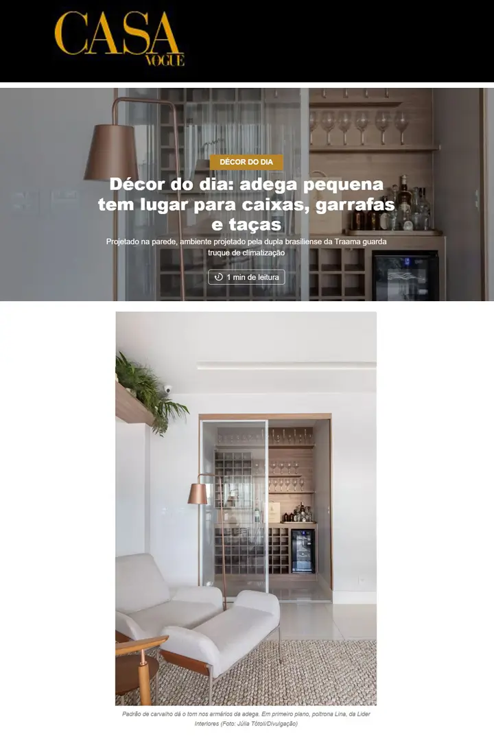 Casa Vogue | Décor do dia - adega pequena