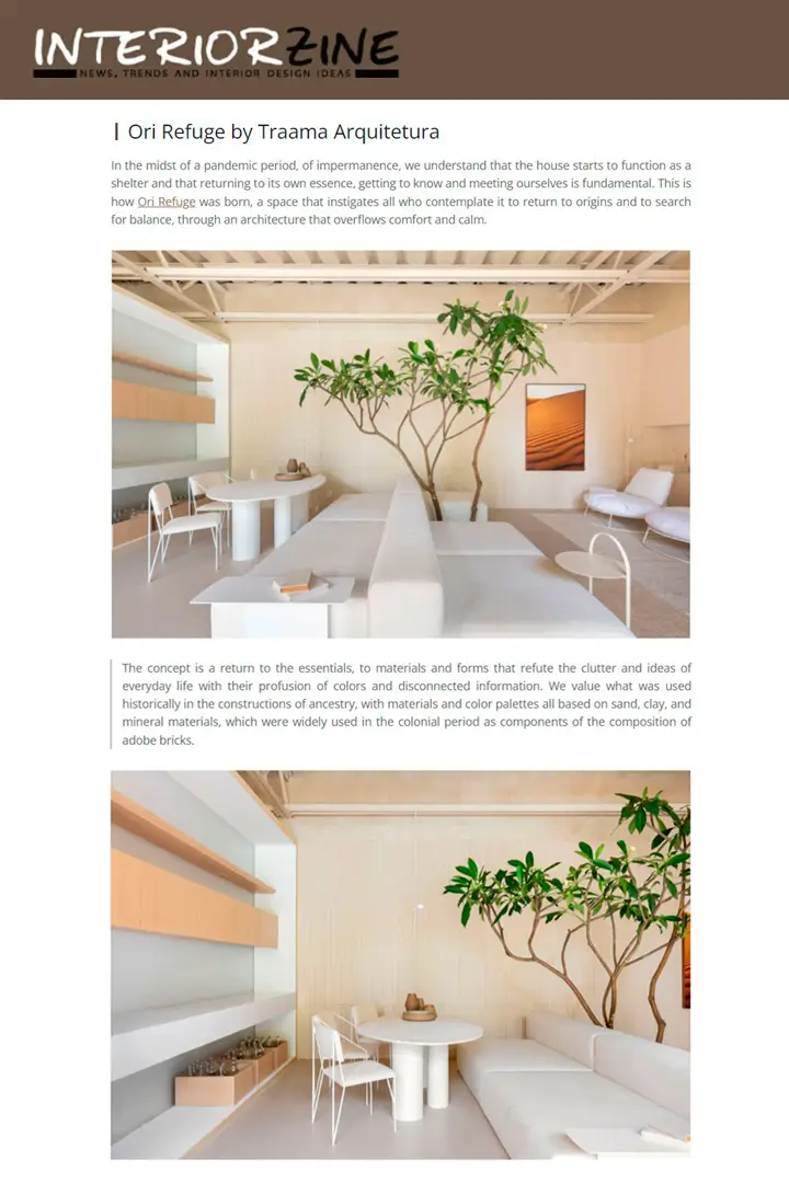 INTERIORZINE | ORI REFUGE